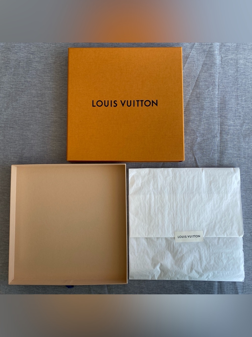 Authentic LOUIS VUITTON | Gift Box with Tissue Paper